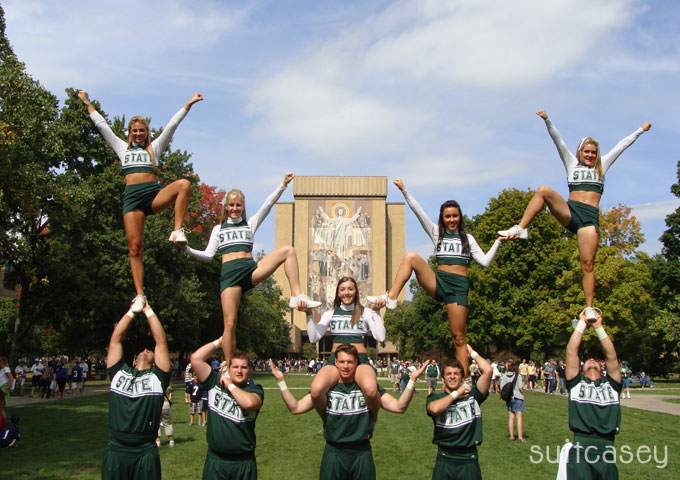 Suitcasey Cheers Notre Dame